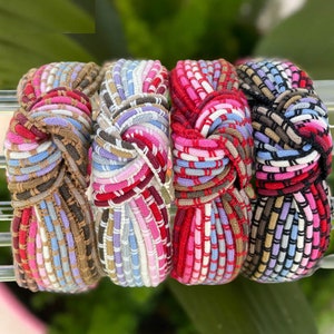 Braided Knot Headband Women Cinco de Mayo Headband Girls Headbands Rainbow Headband BOHO Headbands Colorful Headband Best Seller