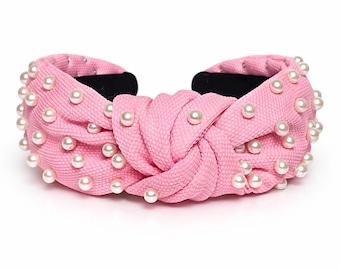 Rosa Perle Perlen Stirnbänder, Ostern Haarschmuck für Frauen und Mädchen