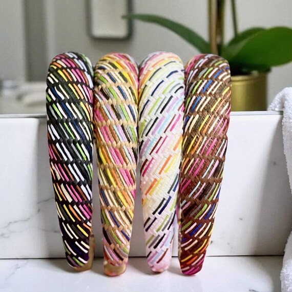Colorful Padded Headband, Wide Headbands for Women and Girls  display picture 1