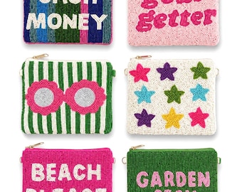Preppy Geldbörse Beutel Perlen Tasche, Sommer Accessoire Tasche