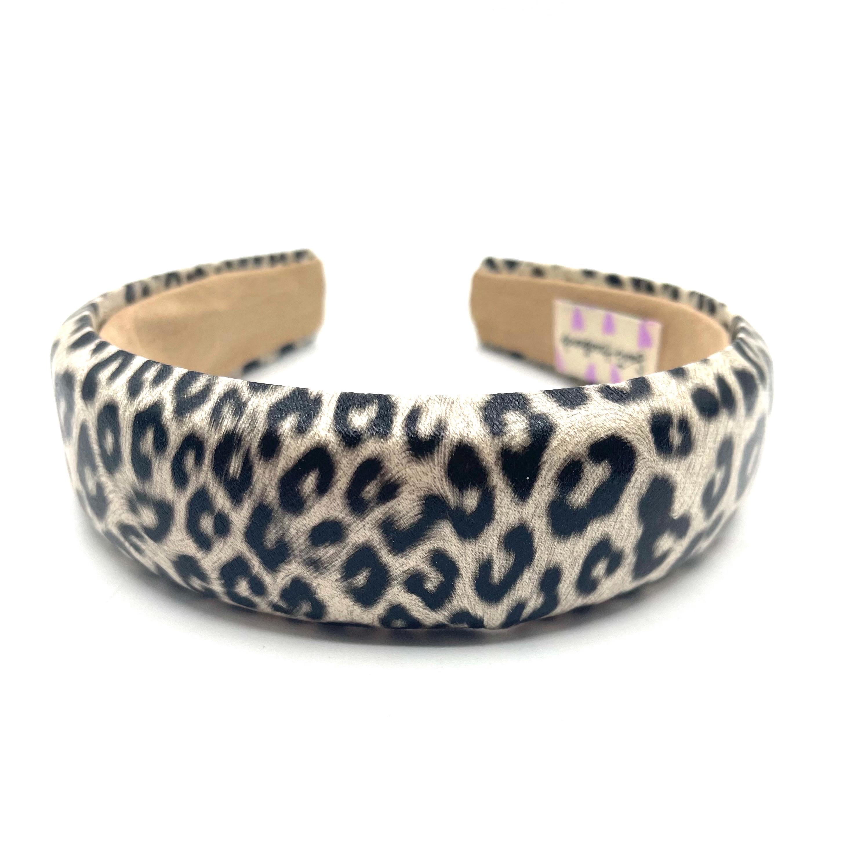 Leopard Headband, Faux Leather Headband, Preppy Accessory - Etsy display picture 2