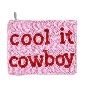 Monedero con cremallera Cool It Cowboy para regalar a una vaquera