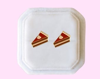 Thanksgiving Earrings, Pumpkin Pie Earrings