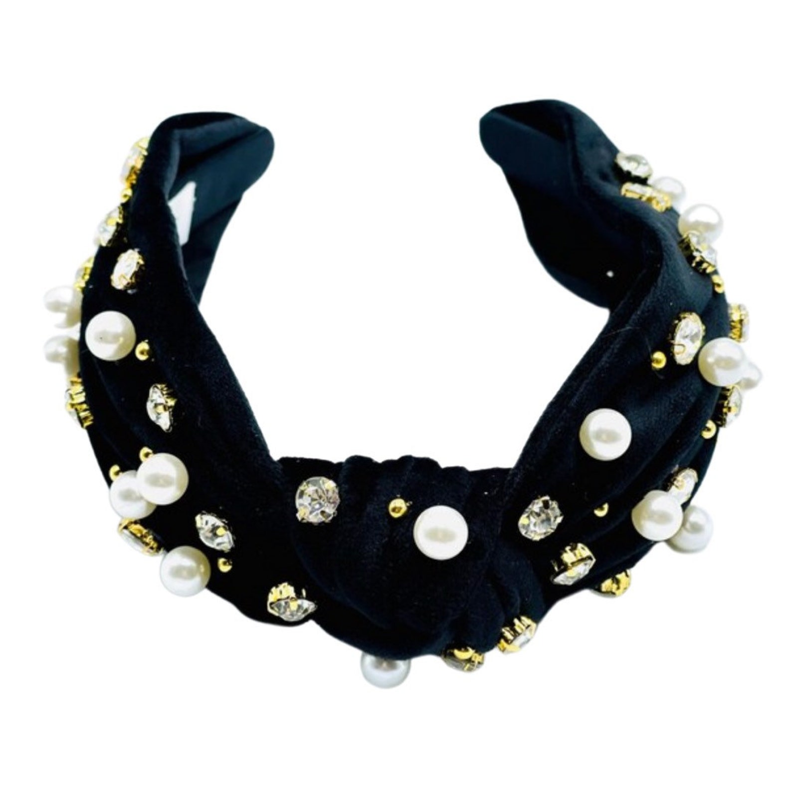 Embellished Headbands for Women Velvet Knot Headband Etsy