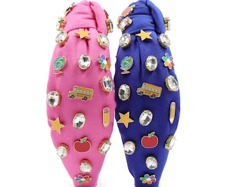 Teacher Headbands, School Charm Headbands for Women