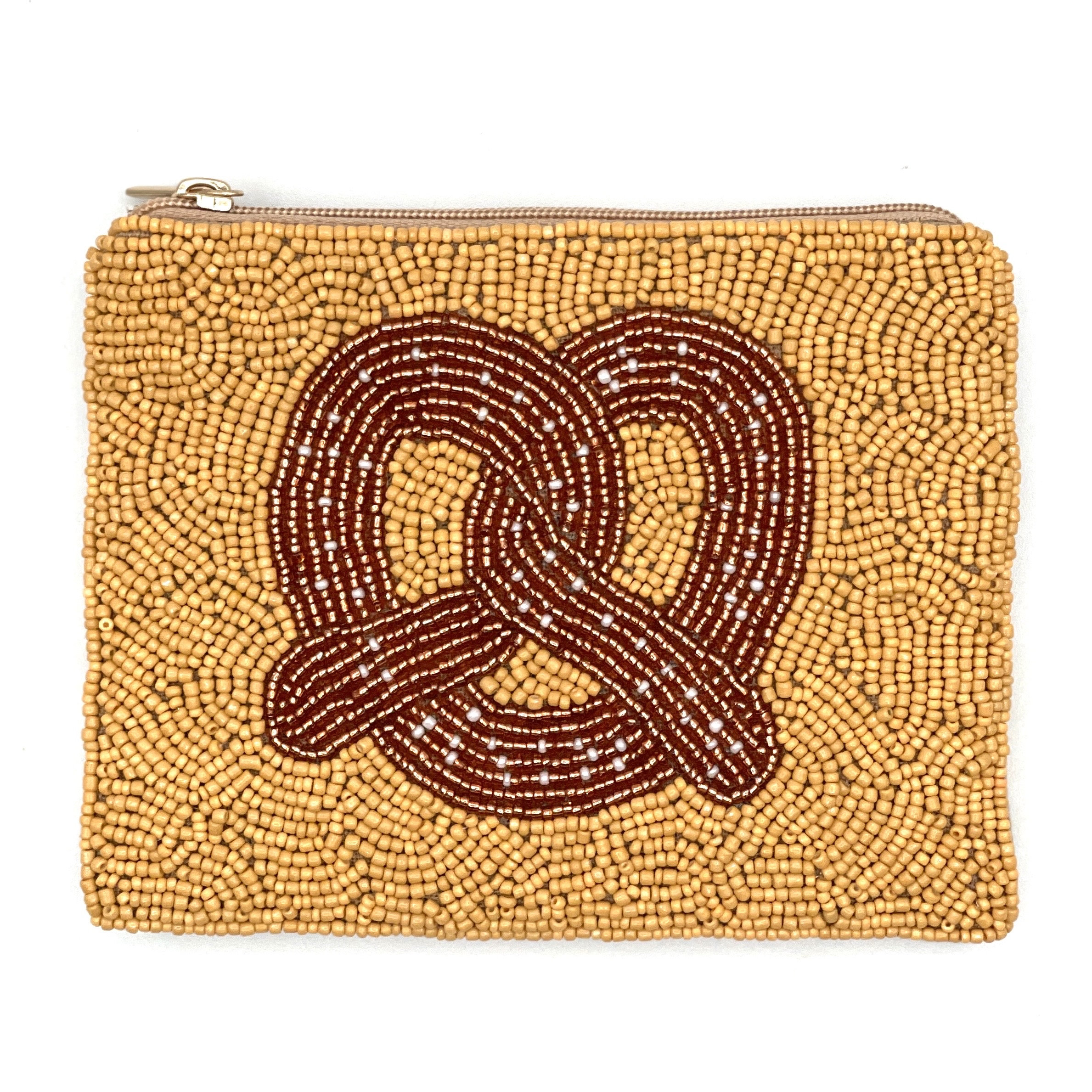 Summer Coin Purse, Pretzel Beaded Bag Pouch, Preppy Accessories - Etsy