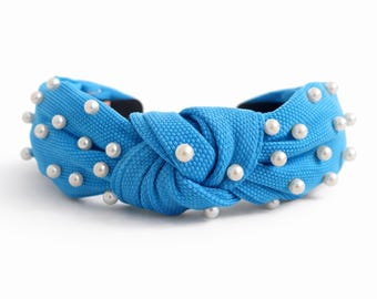 Turquoise Headbands for Women, Pearl Hair Accessories, Spring and Summer Headbands for Girls