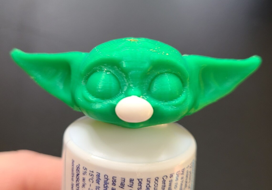 Toothpaste Cap/cartoon Cap/grogu/3d Printed Toothpaste Etsy