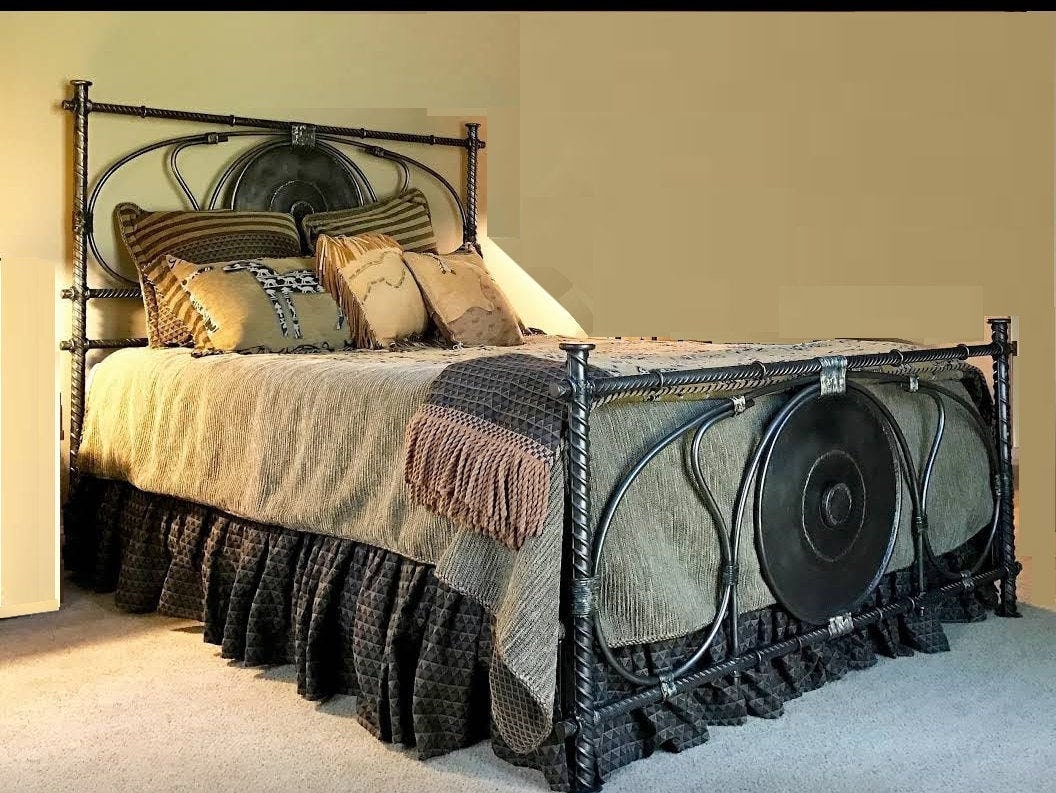 King size 2025 iron cot