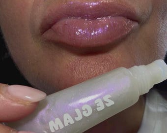 Lip Gloss | Iridescent  | Holographic | Nourishing | Vegan |  Cruelty-Free | Purple | Clear | Opal Dream | Lip Care
