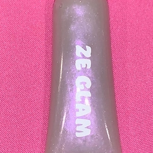 Lip Gloss | Clear | Purple  Iridescent  | Shiny  | Non-Sticky | Holographic  | Vegan Cruelty-Free | | Lips | Nourishing