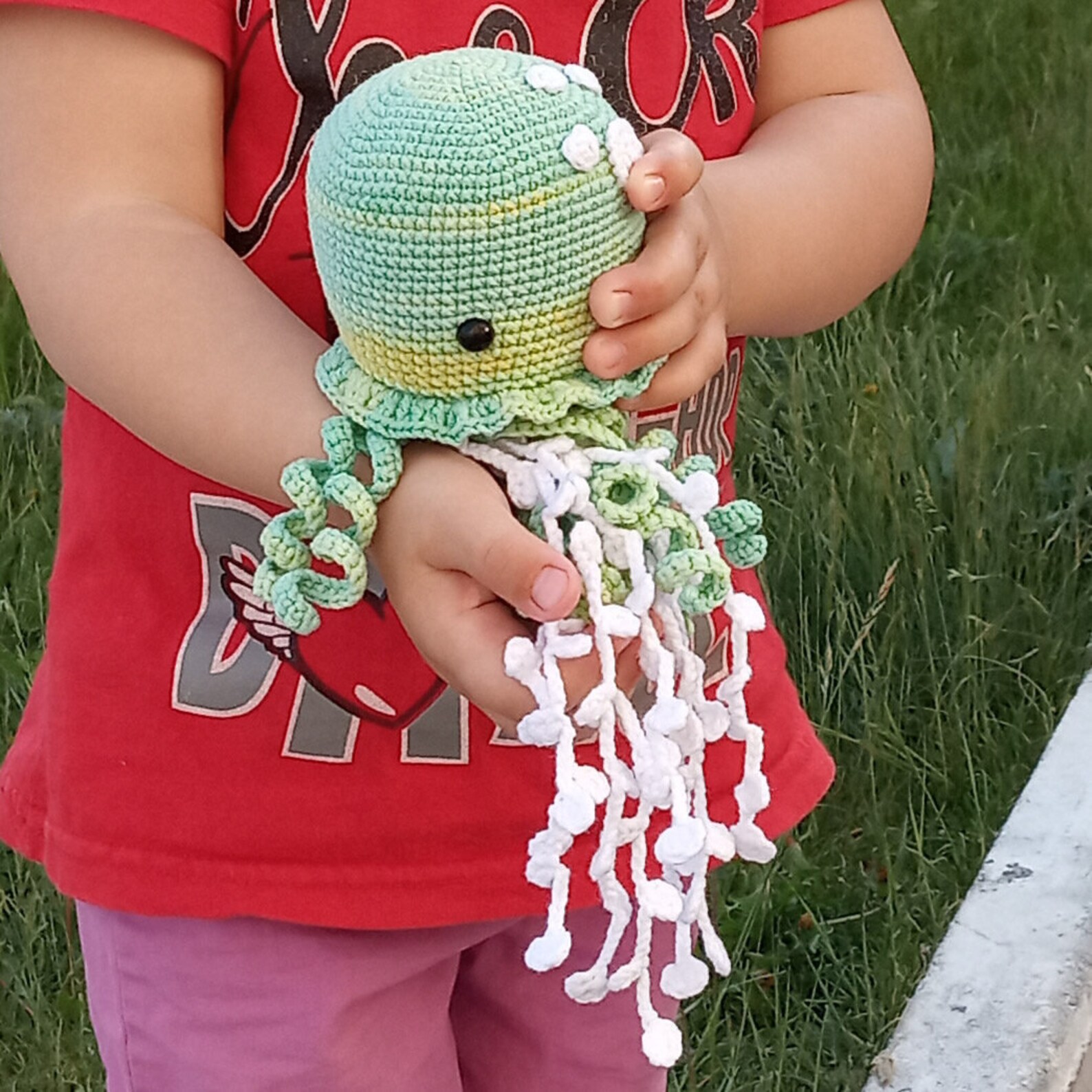 Jellyfish keychain. Crochet jellyfish handmade. Cute toy | Etsy