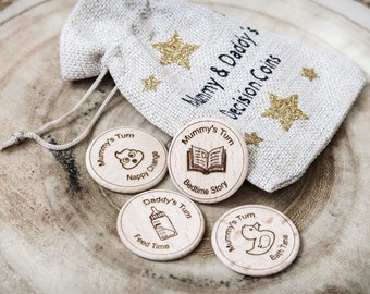 Geschenkset, Neue Eltern, Geschenkidee, Baby Shower, Flip Coin, Baby Geschenk, Geschenk, Lustig, Neuheit, Strumpffüller, Geschenk für ihn, Weihnachten