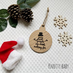 Fun Christmas tree decoration, childrens  Christmas, tree decoration, Christmas decoration, stocking filler, worth melting for