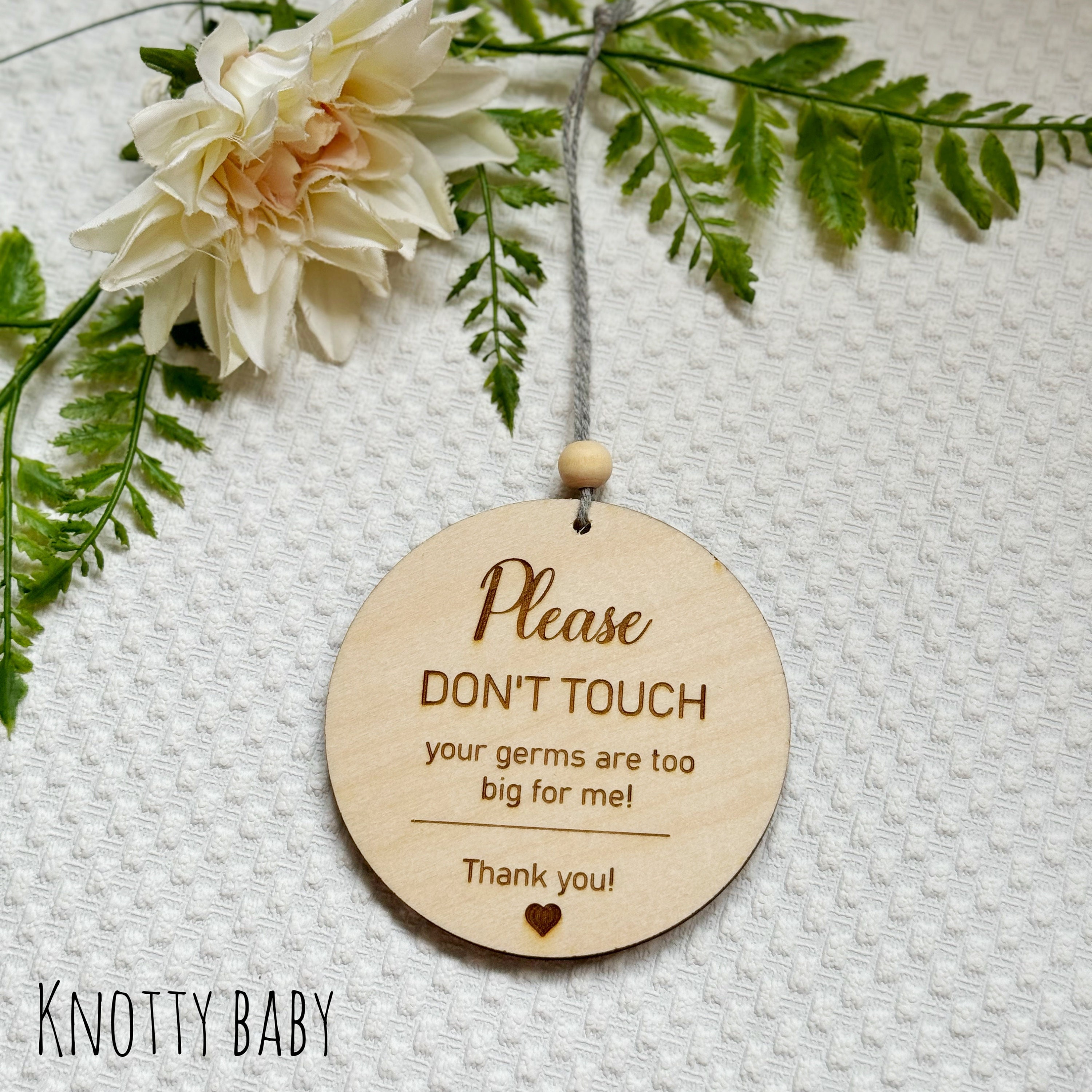 Please do not touch baby, pram / buggy sign, germs are too big for me, new baby gift, car seat sign, baby shower gift, germs sign