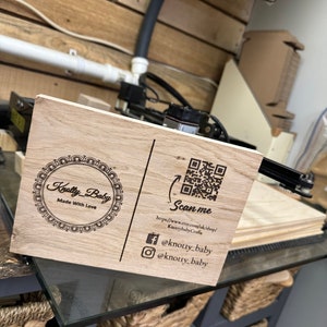 A5 Business Logo freistehende Werbeplakette, Business Logo prop, Small Business Stand, Business Logo, QR Code Display, Logo Display