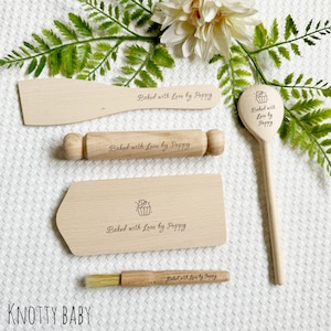 Set da forno personalizzato per bambini, regalo di Natale, set da cucina per bambini, regalo personalizzato per bambini, utensili da forno personalizzati