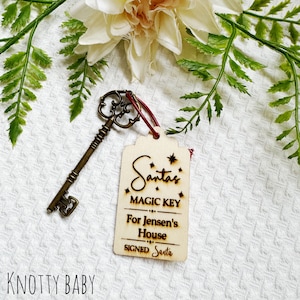 Personalised Santa's Magic Key, Santa Key, Christmas eve box fillers, Christmas Gift, Christmas Eve, Christmas Decoration, Christmas Tree