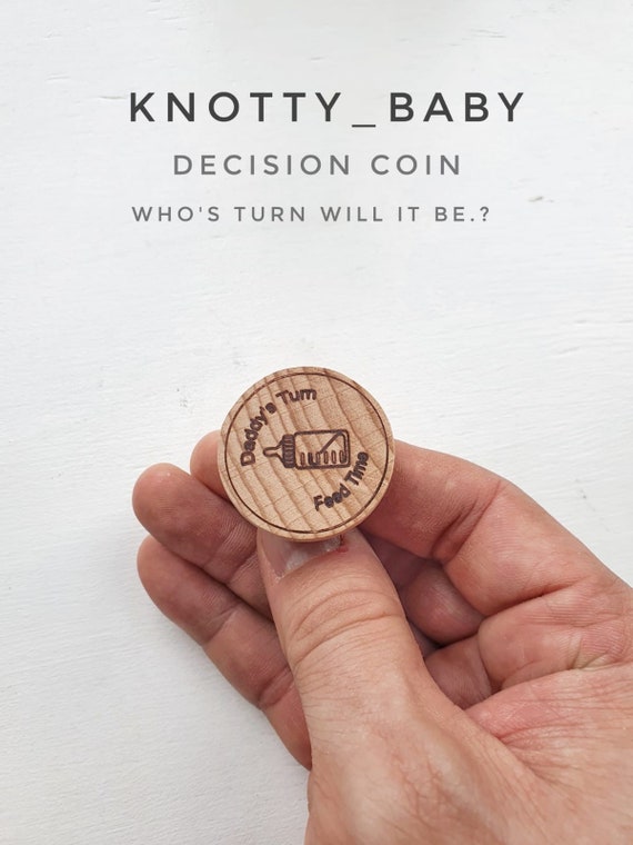 Whos Turn To Feed The Baby Decision Coin For New Parents Etsy
