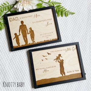 Letrero personalizado de madera contrachapada grabado con láser, regalo del día de la madre, regalo del día del padre, regalo especial, regalos para papá, día del padre
