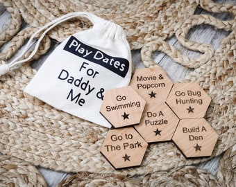Daddy’s / mummy’s Very Special mini Play Date Disc Bag, Fathers Day Gift, Mens gift, Keepsake, personalised gift for him, dad gifts, daddy
