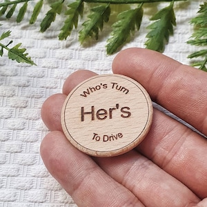 Who Will Drive Decision Coin, Gift Idea, Flip Coin, Unique, Fathers day gifts, Couples Gift, Birthday, Mens gift, gift for him, dad gifts