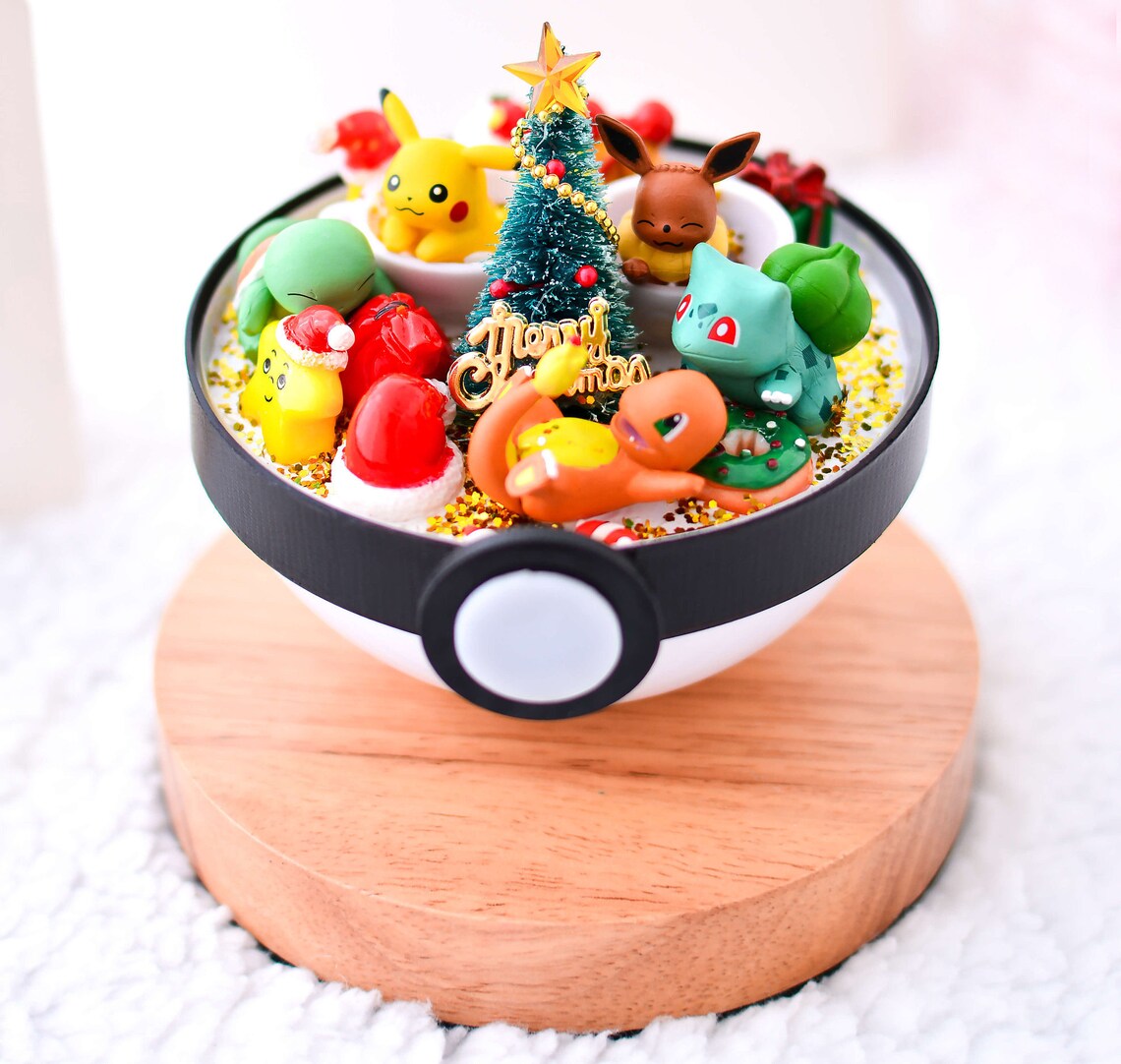 Pokemon Terrarium Christmas Gifts pikachu eevee charmander Etsy