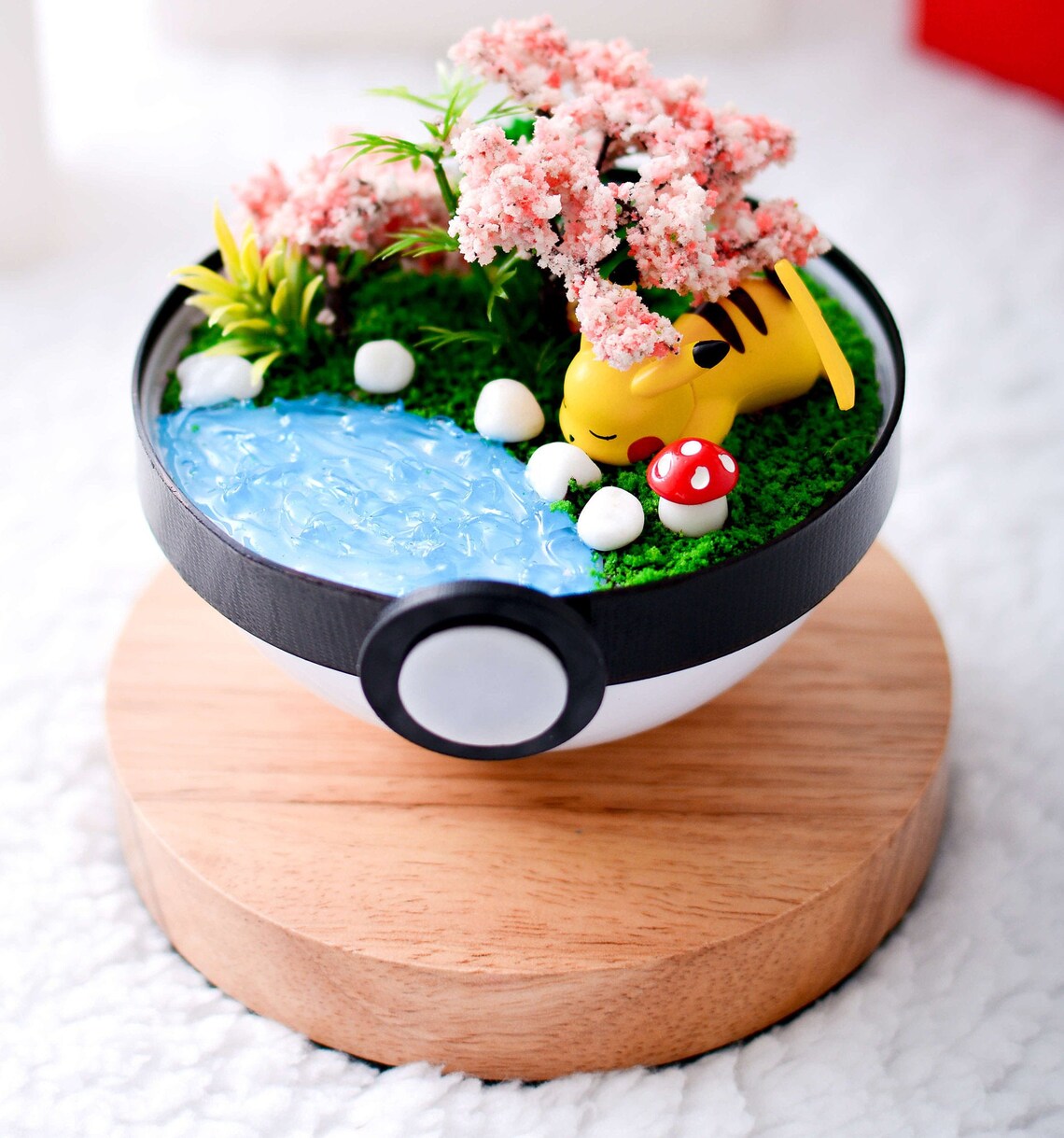 Pokemon Terrarium Sleepy Pikachu terrarium pokemon go pokemon Etsy