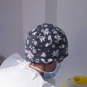 Unicorn Scrub cap, Nurse cap, magic surgery cap, OR cap chemo cap, gift for nurse