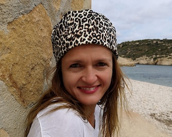 Leopard Scrub cap, OR cap, Nurse cap, fashion scrub cap, leopard hat, leopard surgical cap, women surgical cap, women scrub cap