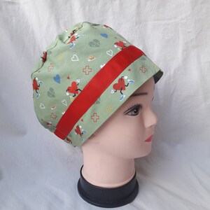 Hearts scrub cap, hearts  nurse cap , surgical cap, OR cap, nurse scrub cap
