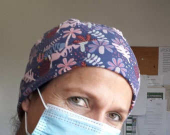 Scrub cap, OR cap,  nurse cap, medical cap, surgery cap, long hair cap, scrub hat, chemo hat, protective cap