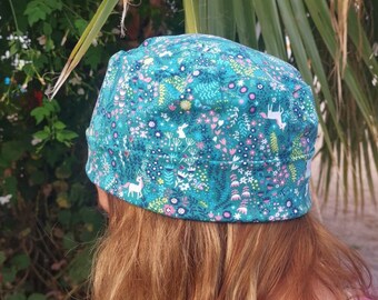 Unicorn scrub cap, unicorn hat, nurse cap