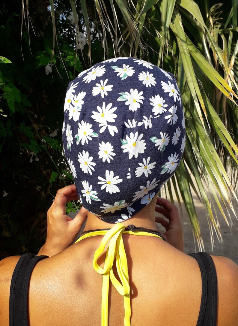 Daisies Scrub Cap Flowers Cap Flowers Nurse Cap Flowery Etsy