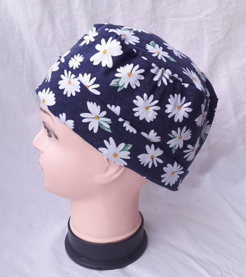 Daisies Scrub Cap Flowers Cap Flowers Nurse Cap Flowery Etsy