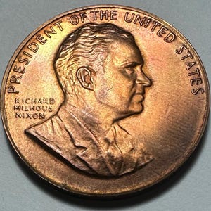 High Grade Richard Nixon Presidential Copper United States