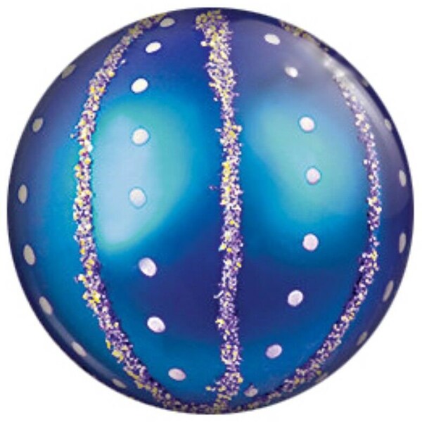 Blue Silver Christmas Ornament Enamel 20mm Snap Charm For Ginger Snaps