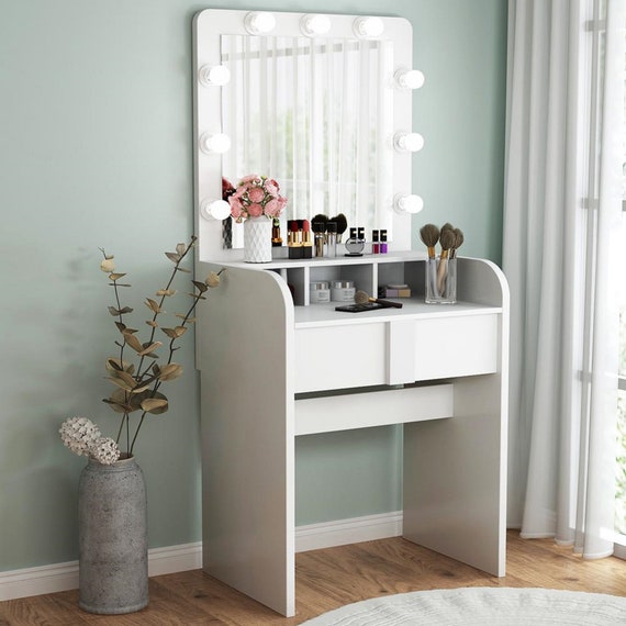 Vanity Table Set With Lighted Mirror Vanity Table Set With Lighted Mirror, Vanity Lighted Mirror Set
