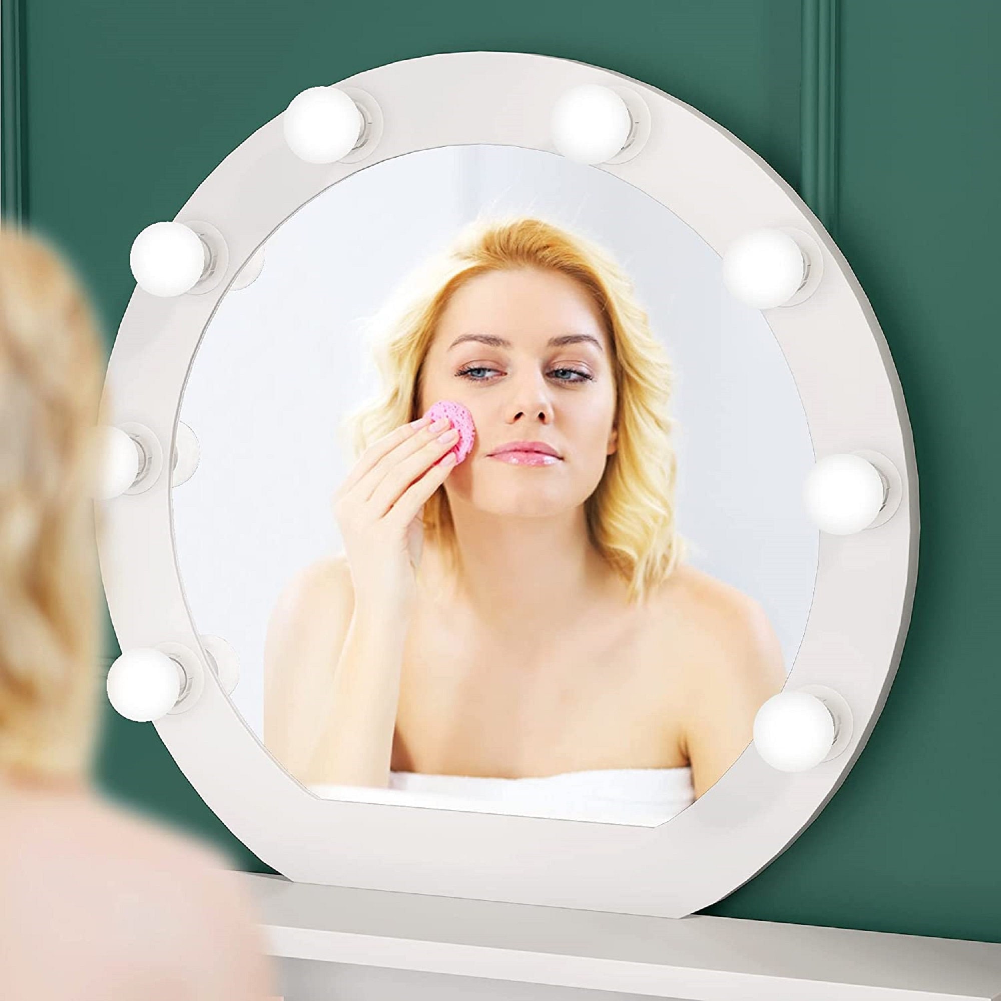 Vanity Table Set with Lighted Mirror Elegant Makeup Table Etsy