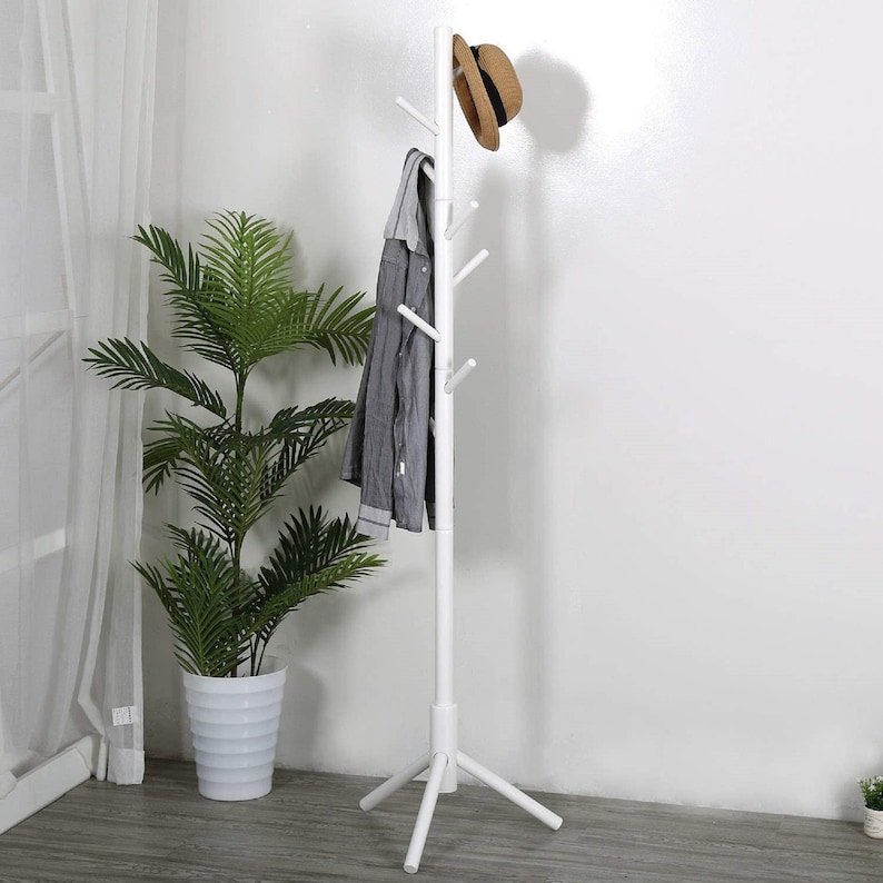 Sturdy Coat Rack Stand Entryway Hall Tree Wooden Coat Rack Etsy