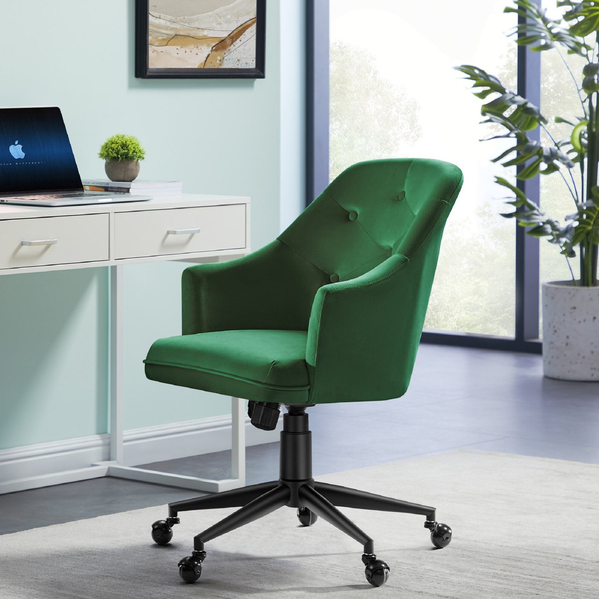 Home Office Desk Chair with Backrest and Armrests Adjustable | Etsy