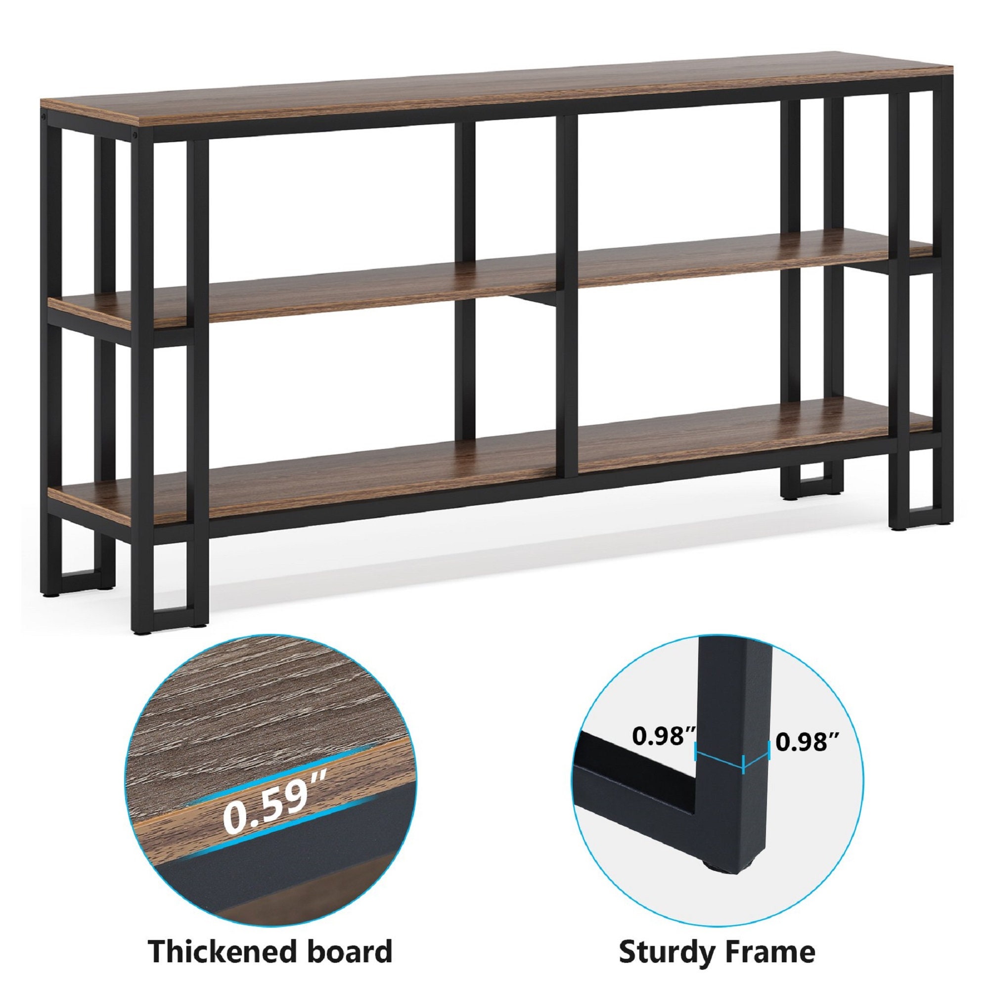Mesas de consola para pasillo mesa de sofá rústico con | Etsy