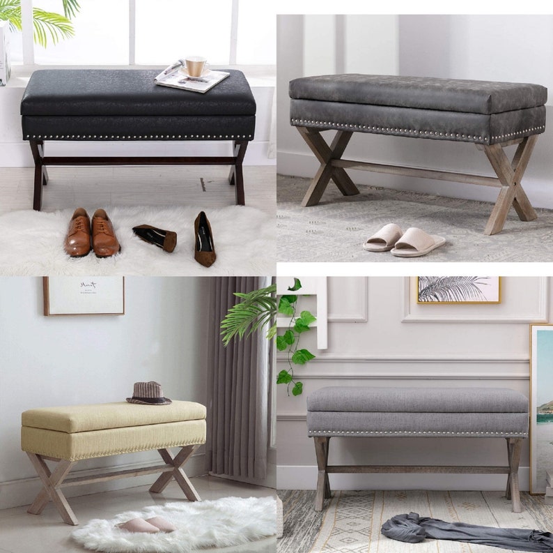 Chairus Fabric Upholstered Entryway Bench Seat 36 inch Etsy