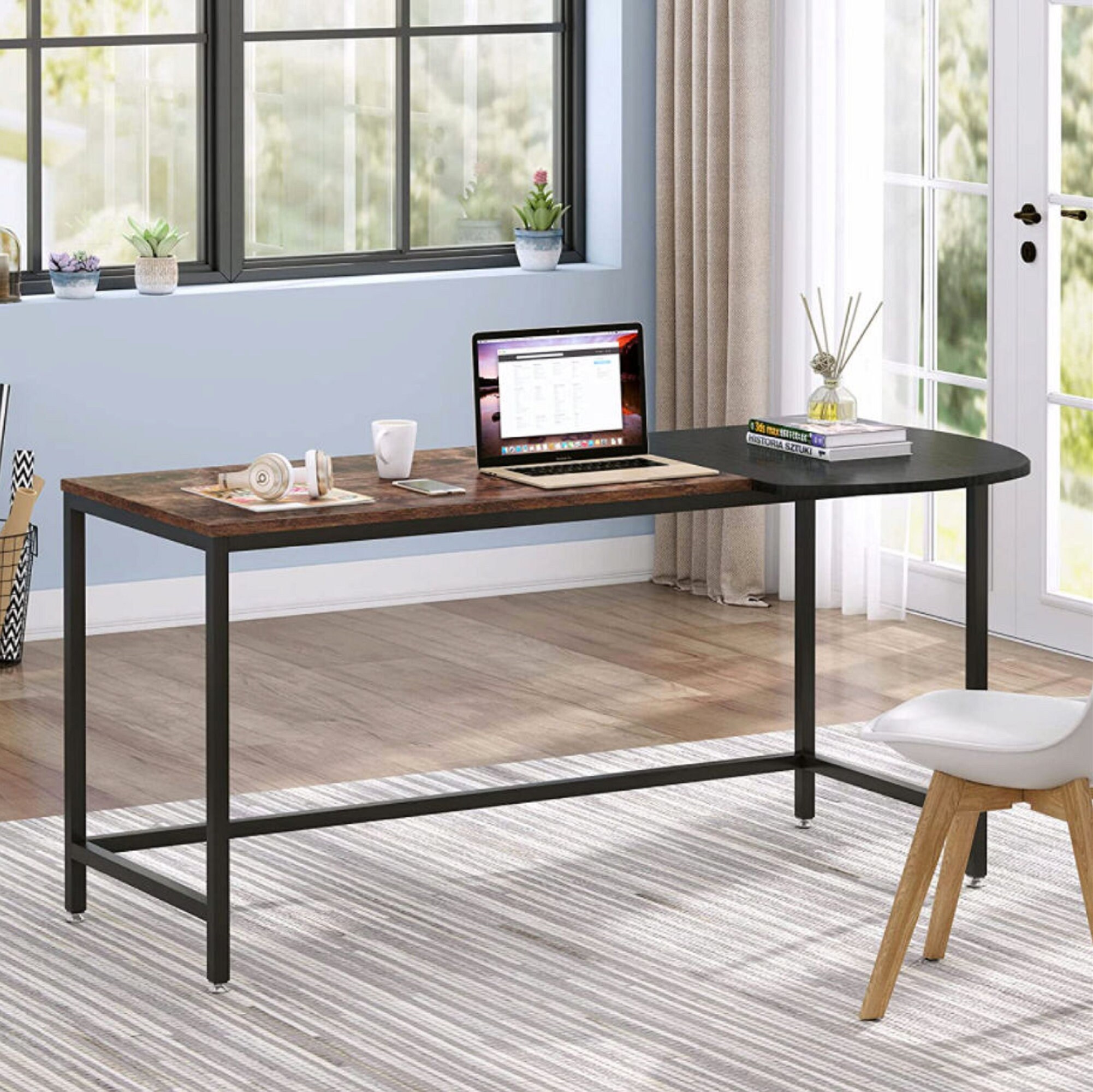 Modern Compact PC Laptop Table Study Writing Table Industrial Etsy