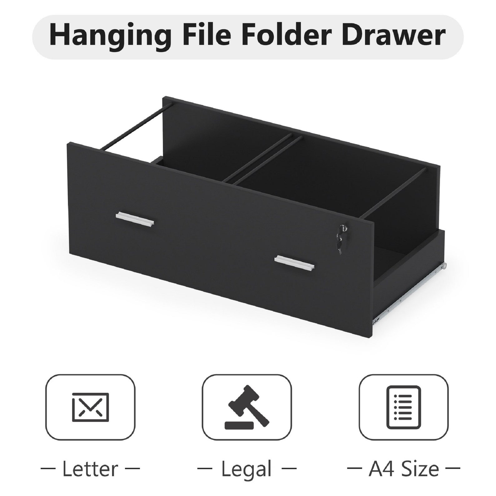 3 Cajón archivador de archivos moderno archivador móvil con | Etsy