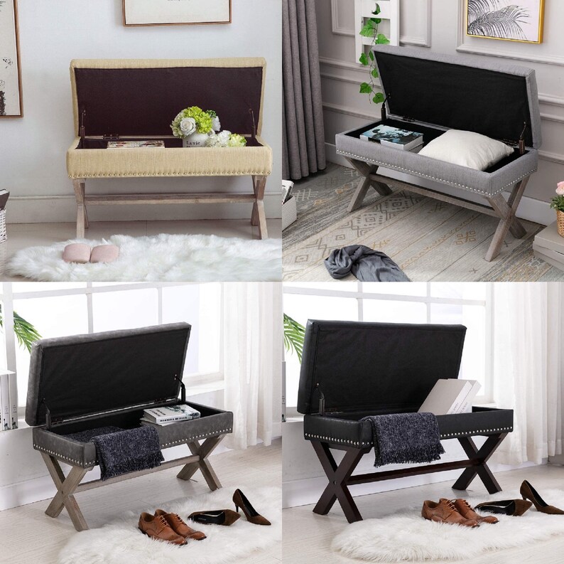 Chairus Fabric Upholstered Entryway Bench Seat 36 inch Etsy