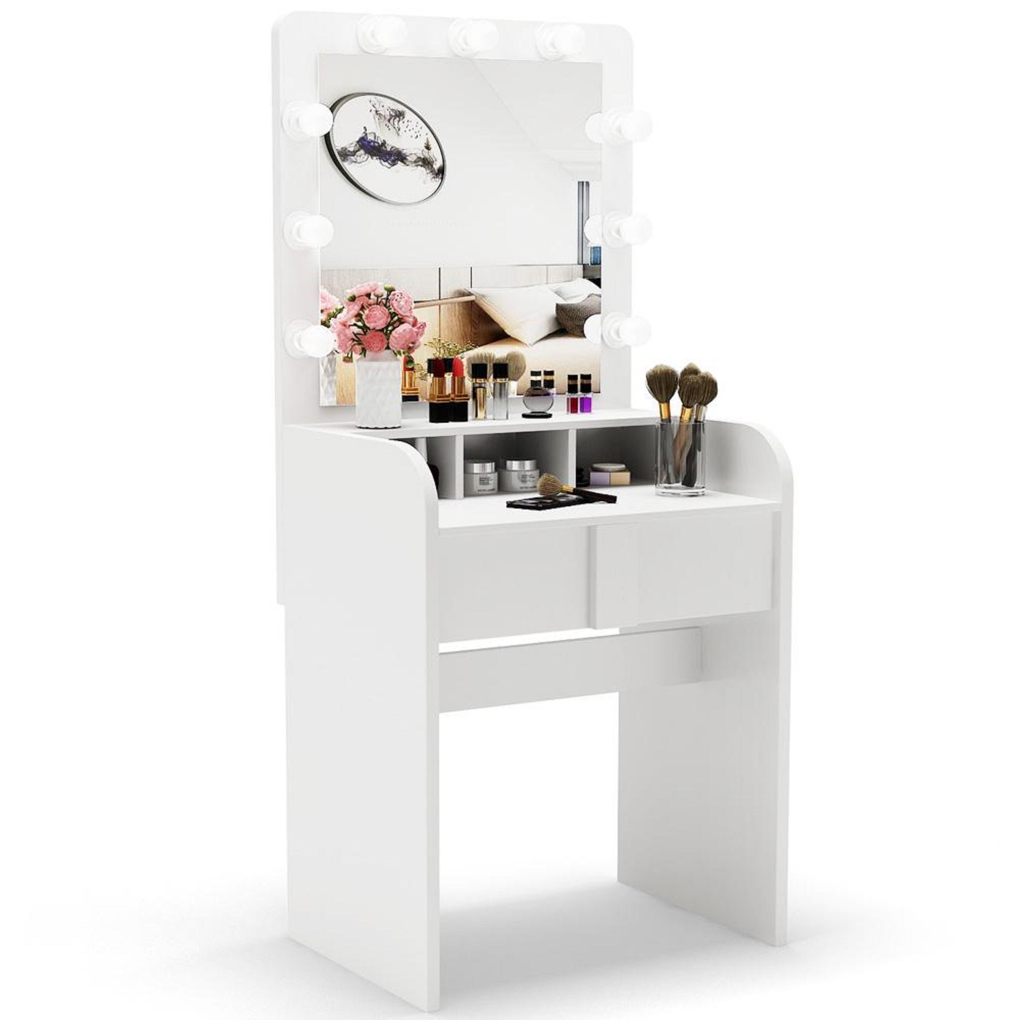 Vanity Table Set with Lighted Mirror | Etsy