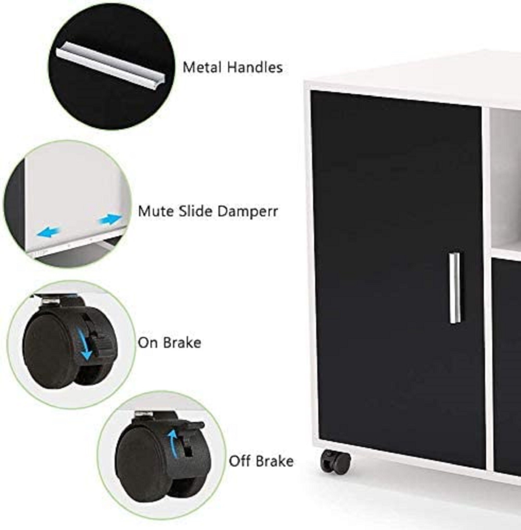 Gabinete de archivos grande con cerradura y cajón gabinete de | Etsy