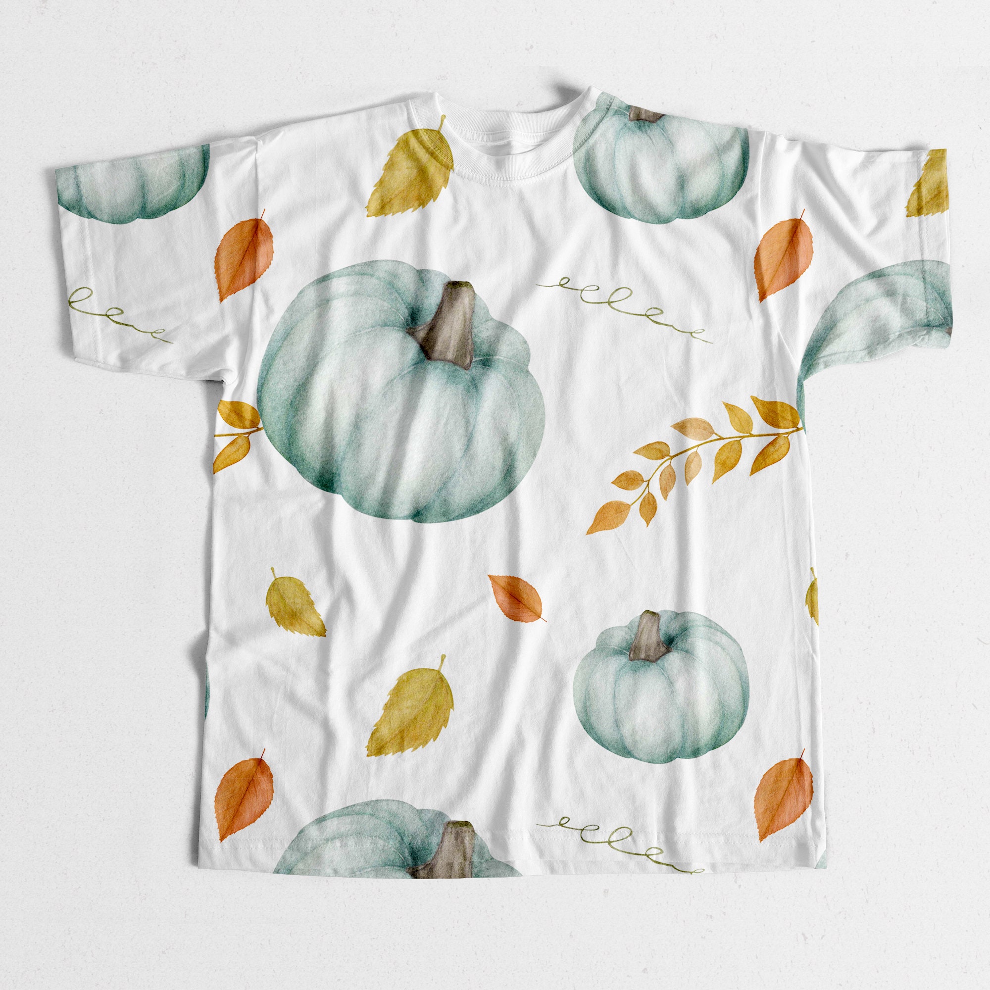 Watercolor Pumpkin Fall Patterns Autumn Digital Paper Pack - Etsy