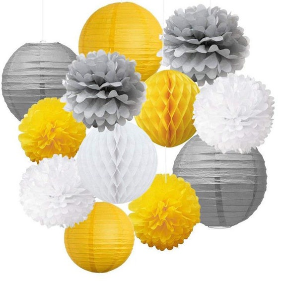 Vaskey Green Honeycomb Balls Tissue Paper Honeycomb lantern Paper Pull Flower for Wedding Party 5pcs